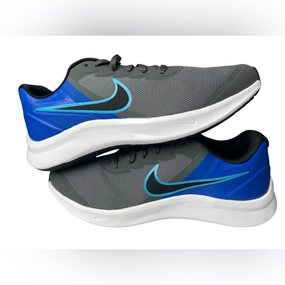 Nike Star Runner 3 (GS) Size 7Y,Gray/Blue– Brand New (Box No Lid) Nike Running